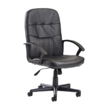 Cavalier Leather Faced Managers Chair Workplace Stuff UK