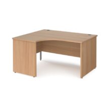 Maestro 25 Left Hand Ergo Desk with Panel Ends Office Desks Workplace Stuff UK