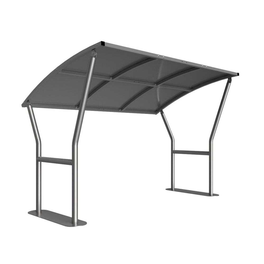 Caxton Cycle Shelter - Galvanised Roof Caxton Cycle Shelter - Galvanised Roof Workplace Stuff UK