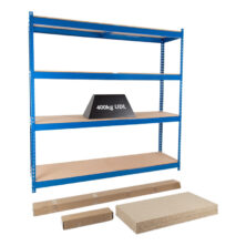 Anco Rivet Shelving Bay Kits – 400kg UDL Shelving Workplace Stuff UK Anco Rivet Shelving Bay Kits – 400kg UDL Shelving Workplace Stuff UK