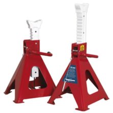 Sealey Axle Stands (Pair) 10tonne Capacity per Stand Auto Rise Ratchet Ratchet Workplace Stuff UK Sealey Axle Stands (Pair) 10tonne Capacity per Stand Auto Rise Ratchet Ratchet Workplace Stuff UK