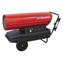 Sealey Space Warmer® Kerosene/Diesel Heater 340,000Btu/hr with Wheels Paraffin, Kerosene & Diesel Workplace Stuff UK Sealey Space Warmer® Kerosene/Diesel Heater 340,000Btu/hr with Wheels Paraffin, Kerosene & Diesel Workplace Stuff UK