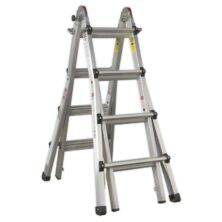 Sealey Aluminium Telescopic Ladder 4-Way EN 131 Adjustable Height Telescopic Ladders Workplace Stuff UK Sealey Aluminium Telescopic Ladder 4-Way EN 131 Adjustable Height Telescopic Ladders Workplace Stuff UK