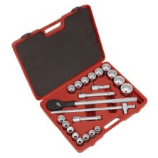 Sealey Socket Set 22pc 3/4″Sq Drive 12-point WallDrive® Metric 3/4"Sq Drive Workplace Stuff UK Sealey Socket Set 22pc 3/4″Sq Drive 12-point WallDrive® Metric 3/4"Sq Drive Workplace Stuff UK