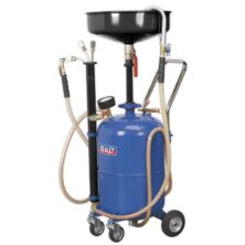 Sealey Mobile Oil Drainer with Probes 35L Air Discharge Gravity/Vacuum Extraction Workplace Stuff UK Sealey Mobile Oil Drainer with Probes 35L Air Discharge Gravity/Vacuum Extraction Workplace Stuff UK
