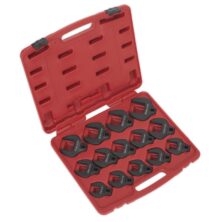 Sealey Crow’s Foot Spanner Set 14pc 1/2″Sq Drive Metric Specialised Workplace Stuff UK Sealey Crow’s Foot Spanner Set 14pc 1/2″Sq Drive Metric Specialised Workplace Stuff UK