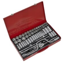 Sealey Socket Set 64pc 3/8″ & 1/2″Sq Drive 6pt WallDrive® – Metric/Imperial 3/8" & 1/2"Sq Drive Workplace Stuff UK Sealey Socket Set 64pc 3/8″ & 1/2″Sq Drive 6pt WallDrive® – Metric/Imperial 3/8" & 1/2"Sq Drive Workplace Stuff UK