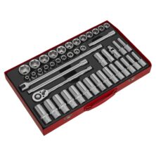 Sealey Socket Set 46pc 1/2″Sq Drive 6pt WallDrive® – Metric 1/2"Sq Drive Workplace Stuff UK Sealey Socket Set 46pc 1/2″Sq Drive 6pt WallDrive® – Metric 1/2"Sq Drive Workplace Stuff UK