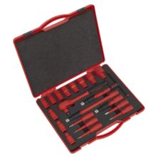 Sealey Insulated Socket Set 20pc 1/2″Sq Drive WallDrive® VDE Approved 1/2"Sq Drive Workplace Stuff UK Sealey Insulated Socket Set 20pc 1/2″Sq Drive WallDrive® VDE Approved 1/2"Sq Drive Workplace Stuff UK