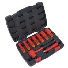 Sealey Insulated Socket Set 9pc 3/8″Sq Drive 6pt WallDrive® VDE Approved 3/8"Sq Drive Workplace Stuff UK Sealey Insulated Socket Set 9pc 3/8″Sq Drive 6pt WallDrive® VDE Approved 3/8"Sq Drive Workplace Stuff UK