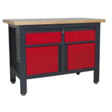 Sealey Workstation with 2 Drawers & 2 Cupboards Workbenches Workplace Stuff UK Sealey Workstation with 2 Drawers & 2 Cupboards Workbenches Workplace Stuff UK