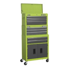 Sealey Topchest, Mid-Box & Rollcab 9 Drawer Stack – Hi-Vis Green American Pro Workplace Stuff UK Sealey Topchest, Mid-Box & Rollcab 9 Drawer Stack – Hi-Vis Green American Pro Workplace Stuff UK