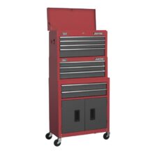 Sealey Topchest, Mid-Box & Rollcab 9 Drawer Stack – Red American Pro Workplace Stuff UK Sealey Topchest, Mid-Box & Rollcab 9 Drawer Stack – Red American Pro Workplace Stuff UK