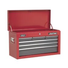 Sealey Topchest 6 Drawer with Ball-Bearing Slides – Red/Grey American Pro Workplace Stuff UK Sealey Topchest 6 Drawer with Ball-Bearing Slides – Red/Grey American Pro Workplace Stuff UK
