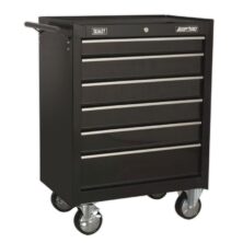 Sealey Rollcab 6 Drawer with Ball-Bearing Slides – Black American Pro Workplace Stuff UK Sealey Rollcab 6 Drawer with Ball-Bearing Slides – Black American Pro Workplace Stuff UK