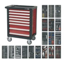 Sealey Rollcab 8 Drawer with Ball-Bearing Slides & 707pc Tool Kit Premier Workplace Stuff UK Sealey Rollcab 8 Drawer with Ball-Bearing Slides & 707pc Tool Kit Premier Workplace Stuff UK