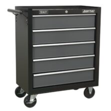 Sealey Rollcab 5 Drawer with Ball-Bearing Slides – Black/Grey American Pro Workplace Stuff UK Sealey Rollcab 5 Drawer with Ball-Bearing Slides – Black/Grey American Pro Workplace Stuff UK