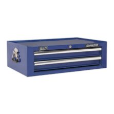 Sealey Mid-Box 2 Drawer with Ball Bearing Slides – Blue Superline Pro Workplace Stuff UK Sealey Mid-Box 2 Drawer with Ball Bearing Slides – Blue Superline Pro Workplace Stuff UK