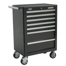 Sealey Rollcab 7 Drawer with Ball Bearing Slides – Black Superline Pro Workplace Stuff UK Sealey Rollcab 7 Drawer with Ball Bearing Slides – Black Superline Pro Workplace Stuff UK