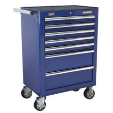 Sealey Rollcab 7 Drawer with Ball Bearing Slides – Blue Superline Pro Workplace Stuff UK Sealey Rollcab 7 Drawer with Ball Bearing Slides – Blue Superline Pro Workplace Stuff UK
