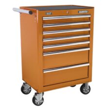 Sealey Rollcab 7 Drawer with Ball Bearing Slides – Orange Superline Pro Workplace Stuff UK Sealey Rollcab 7 Drawer with Ball Bearing Slides – Orange Superline Pro Workplace Stuff UK