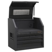 Sealey Topchest 4 Drawer 660mm with Soft Close Drawers & Power Strip Superline Pro Workplace Stuff UK Sealey Topchest 4 Drawer 660mm with Soft Close Drawers & Power Strip Superline Pro Workplace Stuff UK