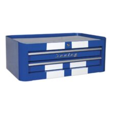 Sealey Mid-Box 2 Drawer Retro Style – Blue with White Stripes Premier Workplace Stuff UK Sealey Mid-Box 2 Drawer Retro Style – Blue with White Stripes Premier Workplace Stuff UK