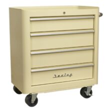 Sealey Rollcab 4 Drawer Retro Style Premier Workplace Stuff UK Sealey Rollcab 4 Drawer Retro Style Premier Workplace Stuff UK
