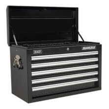 Sealey Topchest 5 Drawer with Ball Bearing Slides – Black Superline Pro Workplace Stuff UK Sealey Topchest 5 Drawer with Ball Bearing Slides – Black Superline Pro Workplace Stuff UK