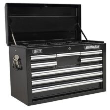 Sealey Topchest 8 Drawer with Ball Bearing Slides – Black Superline Pro Workplace Stuff UK Sealey Topchest 8 Drawer with Ball Bearing Slides – Black Superline Pro Workplace Stuff UK