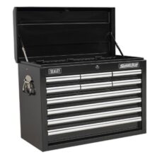 Sealey Topchest 10 Drawer with Ball Bearing Slides – Black Superline Pro Workplace Stuff UK Sealey Topchest 10 Drawer with Ball Bearing Slides – Black Superline Pro Workplace Stuff UK