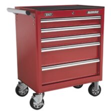 Sealey Rollcab 5 Drawer with Ball Bearing Slides – Red Superline Pro Workplace Stuff UK Sealey Rollcab 5 Drawer with Ball Bearing Slides – Red Superline Pro Workplace Stuff UK