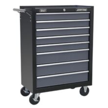 Sealey Rollcab 8 Drawer with Ball Bearing Slides – Black/Grey American Pro Workplace Stuff UK Sealey Rollcab 8 Drawer with Ball Bearing Slides – Black/Grey American Pro Workplace Stuff UK