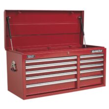 Sealey Topchest 10 Drawer with Ball Bearing Slides Heavy-Duty – Red Superline Pro Workplace Stuff UK Sealey Topchest 10 Drawer with Ball Bearing Slides Heavy-Duty – Red Superline Pro Workplace Stuff UK