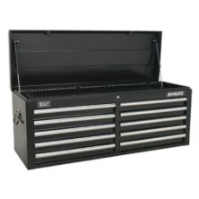 Sealey Topchest 10 Drawer with Ball Bearing Slides – Black Superline Pro Workplace Stuff UK Sealey Topchest 10 Drawer with Ball Bearing Slides – Black Superline Pro Workplace Stuff UK