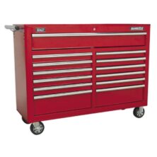 Sealey Rollcab 13 Drawer with Ball Bearing Slides – Red Superline Pro Workplace Stuff UK Sealey Rollcab 13 Drawer with Ball Bearing Slides – Red Superline Pro Workplace Stuff UK