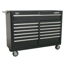 Sealey Rollcab 13 Drawer with Ball Bearing Slides – Black Superline Pro Workplace Stuff UK Sealey Rollcab 13 Drawer with Ball Bearing Slides – Black Superline Pro Workplace Stuff UK