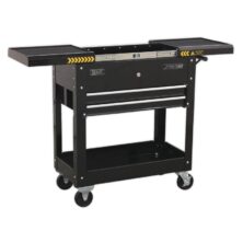 Sealey Mobile Tool & Parts Trolley – Black Tool Trolleys Workplace Stuff UK Sealey Mobile Tool & Parts Trolley – Black Tool Trolleys Workplace Stuff UK