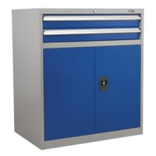 Sealey Industrial Cabinet 2 Drawer & 1 Shelf Double Locker Cabinets Workplace Stuff UK Sealey Industrial Cabinet 2 Drawer & 1 Shelf Double Locker Cabinets Workplace Stuff UK