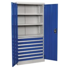 Sealey Industrial Cabinet 7 Drawer 3 Shelf 1800mm Cabinets Workplace Stuff UK Sealey Industrial Cabinet 7 Drawer 3 Shelf 1800mm Cabinets Workplace Stuff UK