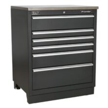 Sealey Modular Floor Cabinet 6 Drawer 775mm Heavy-Duty Premier Workplace Stuff UK Sealey Modular Floor Cabinet 6 Drawer 775mm Heavy-Duty Premier Workplace Stuff UK