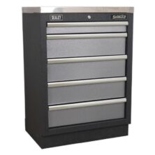 Sealey Modular 5 Drawer Cabinet 680mm Superline Pro Workplace Stuff UK Sealey Modular 5 Drawer Cabinet 680mm Superline Pro Workplace Stuff UK
