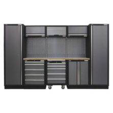 Sealey Superline Pro 3.2m Storage System – Wood Worktop Superline Pro Workplace Stuff UK Sealey Superline Pro 3.2m Storage System – Wood Worktop Superline Pro Workplace Stuff UK