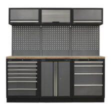 Sealey Superline Pro 2.0m Storage System – Wood Worktop Superline Pro Workplace Stuff UK Sealey Superline Pro 2.0m Storage System – Wood Worktop Superline Pro Workplace Stuff UK
