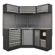 Sealey Superline Pro 1.6m Corner Storage System – Stainless Worktop Superline Pro Workplace Stuff UK Sealey Superline Pro 1.6m Corner Storage System – Stainless Worktop Superline Pro Workplace Stuff UK