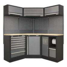 Sealey Superline Pro 1.6m Corner Storage System – Wood Worktop Superline Pro Workplace Stuff UK Sealey Superline Pro 1.6m Corner Storage System – Wood Worktop Superline Pro Workplace Stuff UK