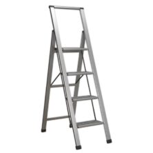 Sealey Aluminium Professional Folding Step Ladder 4-Step 150kg Capacity Steps & Stools Workplace Stuff UK Sealey Aluminium Professional Folding Step Ladder 4-Step 150kg Capacity Steps & Stools Workplace Stuff UK