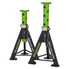 Sealey Axle Stands (Pair) 6tonne Capacity per Stand – Green Standard Workplace Stuff UK Sealey Axle Stands (Pair) 6tonne Capacity per Stand – Green Standard Workplace Stuff UK
