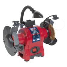 Sealey Bench Grinder Ø150mm & Wire Wheel Combination with Work Light 250W/230V Grinders Workplace Stuff UK Sealey Bench Grinder Ø150mm & Wire Wheel Combination with Work Light 250W/230V Grinders Workplace Stuff UK