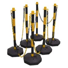 Sealey Black/Yellow Post & Chain Kit 25m Miscellaneous Workplace Stuff UK Sealey Black/Yellow Post & Chain Kit 25m Miscellaneous Workplace Stuff UK